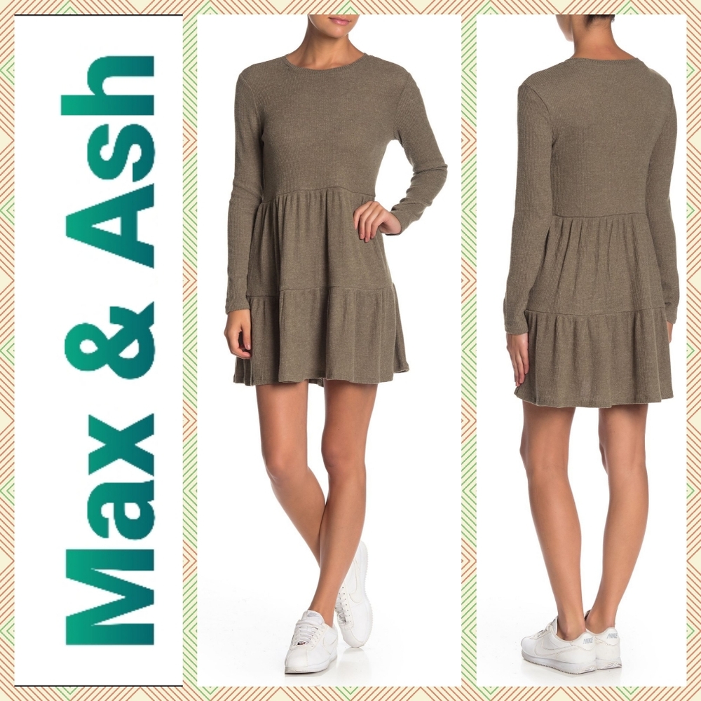 🌟2/$30🌟MAX & ASH Ribbed Knit Baby Doll Dress